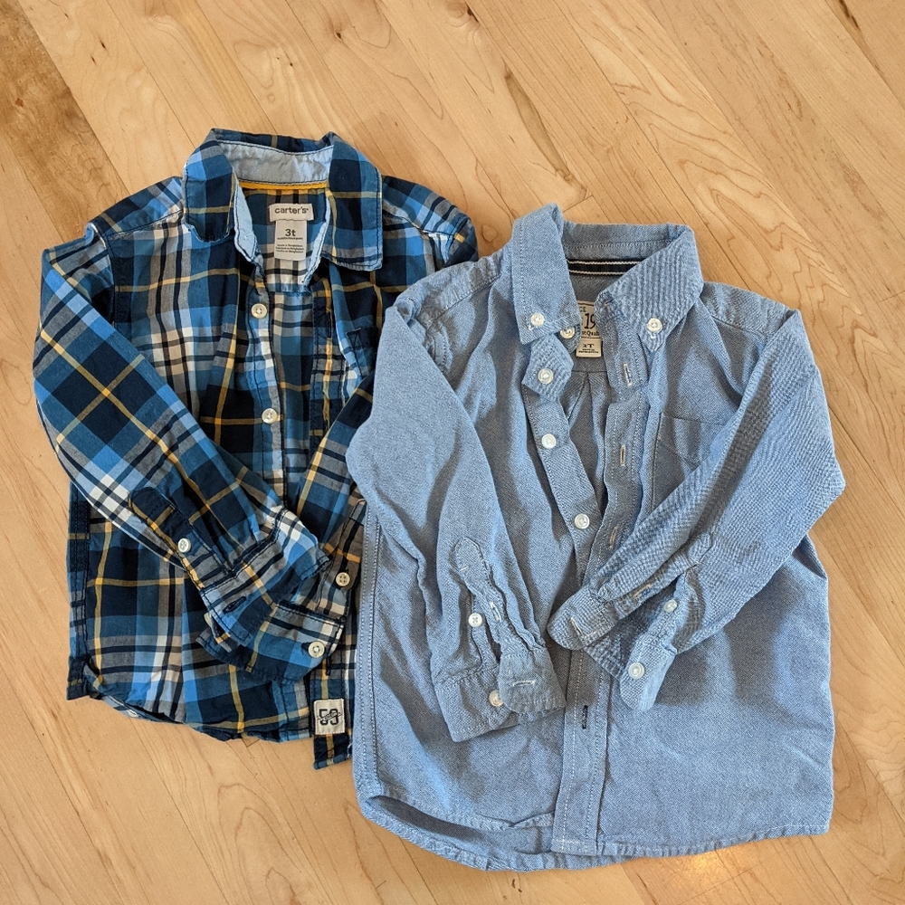 2 adorable button down shirts.